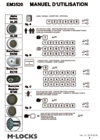 Notice serrure coffre-fort Hexacoffre EM 3520